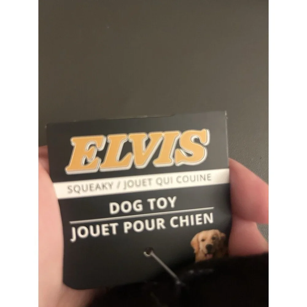 Perri’s Dog Toy ELVIS Squeaky Dog Toy Rope NWT